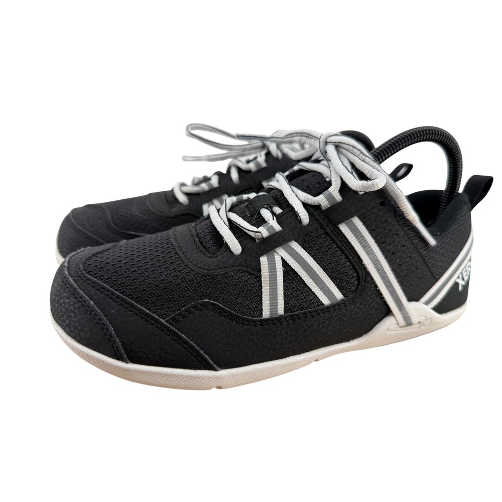 Xero Shoes Prio Womens 7.5 Black White Barefoot Running Fitness Shoes
